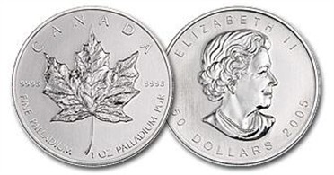 Canadian Palladium Maple Leaf Coin